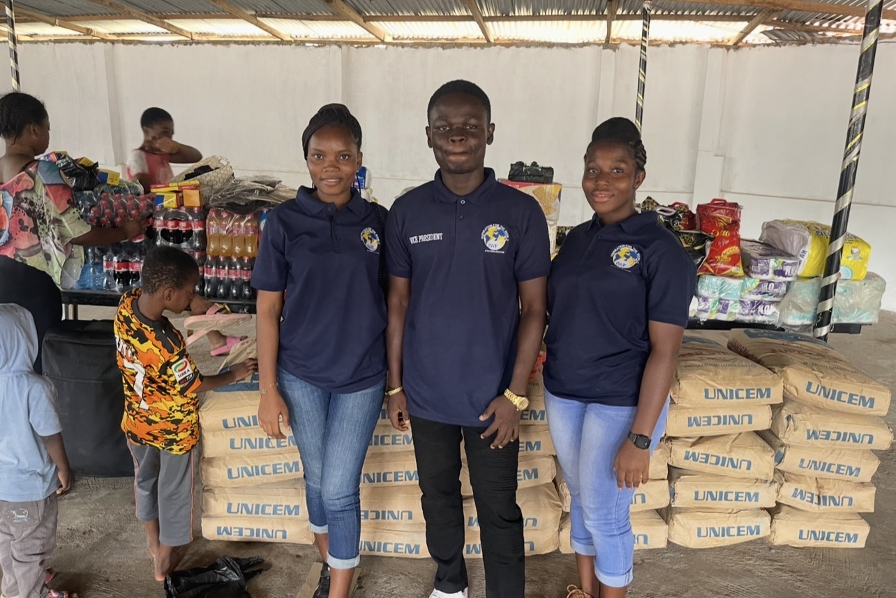 Executives at the donation