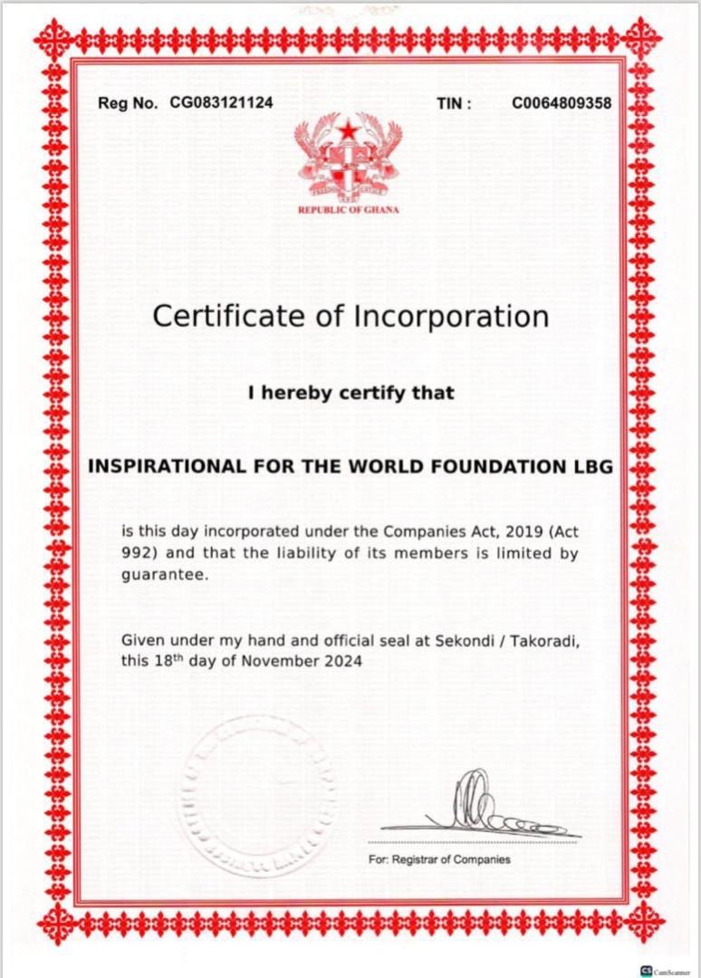 Certificate of Incorporation