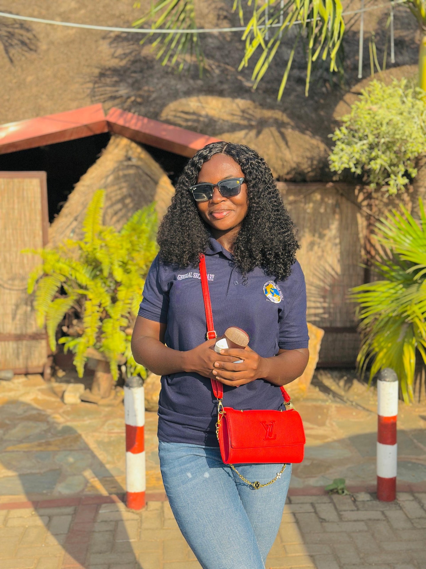 IWF General Secretary in a branded navy polo shirt